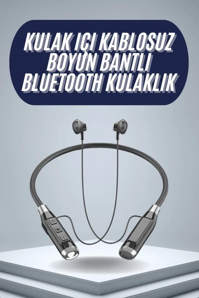120 Saat Bluetooth Kulaklık Kablolu Boyun Askılı SD Kart Girişli ANC Özellikli ürün görseli 1