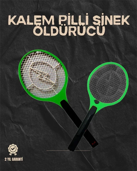 Hafif ve Ergonomik Elektronik Böcek Öldürücü – Güvenlik Koruması ile Pil Kontrollü ürün görseli 1