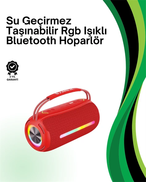 RGB Işıklı Taşınabilir Hoparlör – Çoklu Bağlantı Desteği ürün görseli