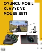 Yüksek Performanslı Mobil Oyun Aksesuarı – 5 Parçalı Klavye Mouse Dönüştürücü Set - Resim 2