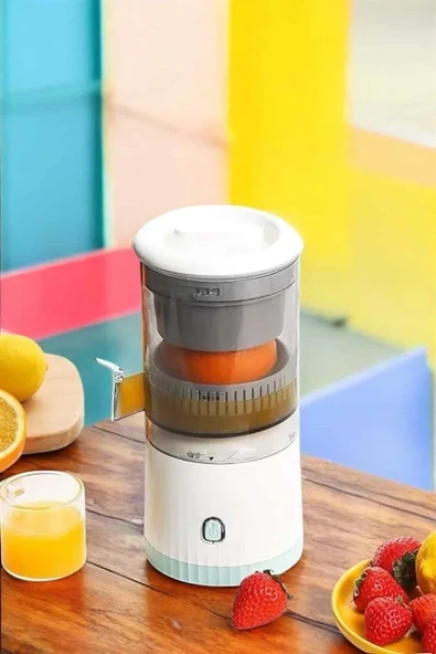 Meyve Sıkacağı USB Şarjlı Taşınabilir Çift Bıçaklı Güvenlik Kilidi ürün görseli 1