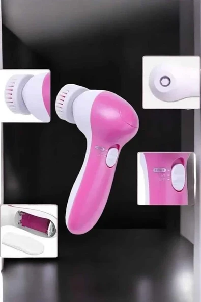 Taşınabilir Yüz Temizleme Cihazı Masaj, Peeling, Temizlik 5 Başlıklı ürün görseli 1