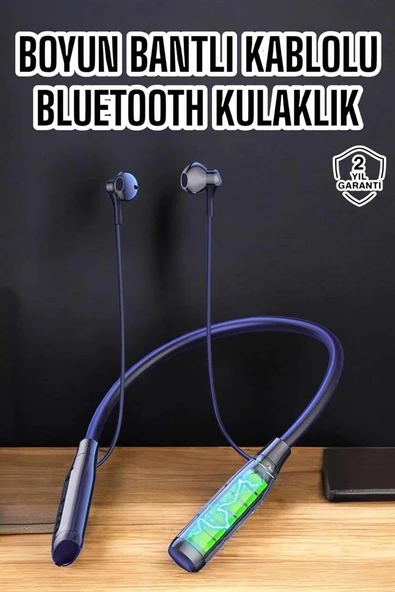 Yeni Nesil Bluetooth Kulaklık Kablolu Kulak İçi Dijital Göstergeli - 2