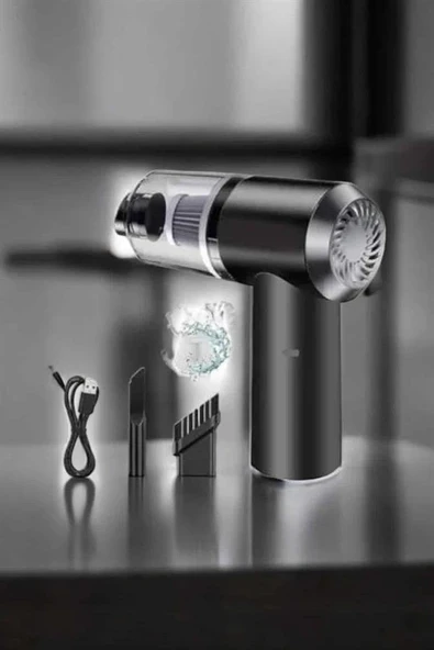 Araç İçi Süpürge Filtreli Şarjlı Süpürge Vakumlu Yıkanabilir ürün görseli 1