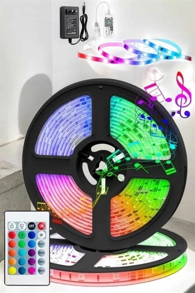 Led Işık 5 Metre Şerit Led RGB Işıklı ürün görseli 1