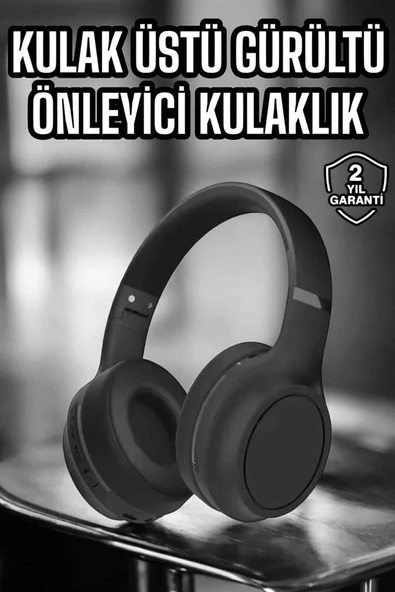 Kulak Üstü Kablosuz Bluetooth Kulaklık Gürültü Önleyici Ayarlanabilir - 2