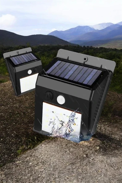 Solar Lamba Giriş, Bahçe Yol Avlu Hareket Sensörlü Led Parlak Gece Su Geçirmez ürün görseli