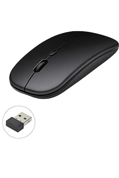 Kablosuz Mouse Fare Şarjlı Bluetooth Wireless Çift Modlu Sessiz ürün görseli 1