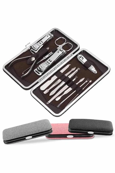 Tırnak Bakımı Tırnak Makası Profesyonel 12 Parça El Ayak Manikür Pedikür Seti ürün görseli 1