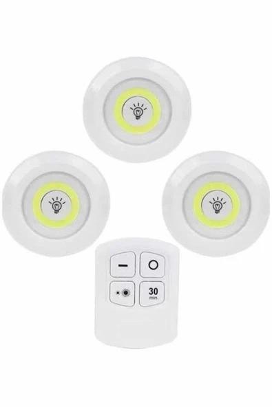Kablosuz Pilli Işıldak  Masa Lambası Mutfak Tezgah Altı Banyo Dolabı Dolap İçi ürün görseli 1
