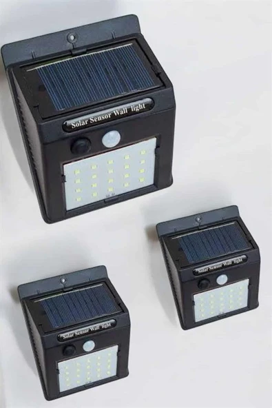 Güneş Enerjili Bahçe Lambası Solar Gece Aydınlatma Sensörlü Lamba ürün görseli