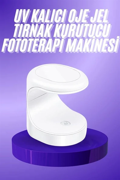 Seyehat Tipi Mini Oje Kurutucu Ultraviole Mor Işık Protez Tırnak Kurutucu - Resim 2