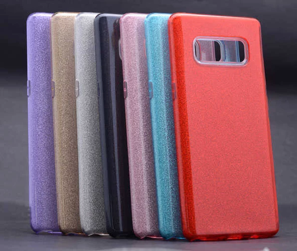 Galaxy Note 8 Kılıf Zore Shining Simli Silikon Kılıf - 12