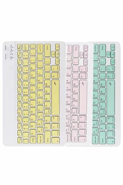 Bluetooth Şarj Edilebilir Mini Q Klavye Kablosuz Taşınabilir ürün görseli 1