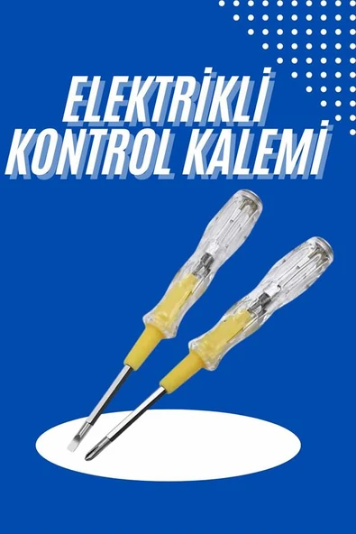 Çift Uçlu Kontrol Kalemi Elektrik Test Kalemi Şeffaf - 2