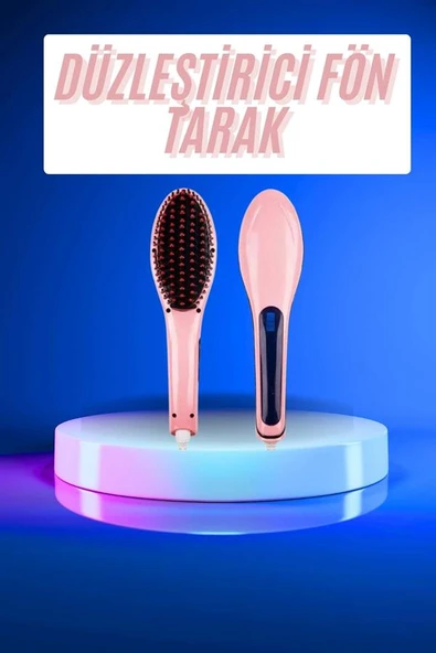 Saç Düzleştirici Tarak Dijital Göstergeli Seramik Kaplama Sıkı Dişli - 2