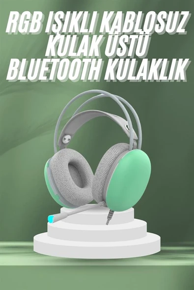 Unısex Yüksek Ses Kaliteli Yumuşak Kılıflı Kablosuz Kulak Üstü Bluetooth Kulaklık - 2