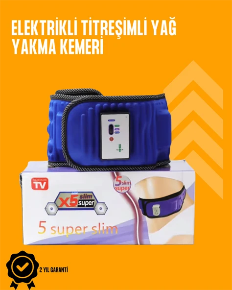 Titreşimli Masaj ve Zayıflama Kemeri – 5 Motor, 20 Mıknatıs, Ayarlanabilir Hız - Resim 2