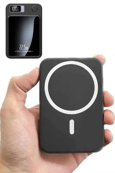 Magsafe Hızlı Şarj 10.000 Mah Wireless Şarj Powerbank Android ve İOS Uyumlu ürün görseli 1