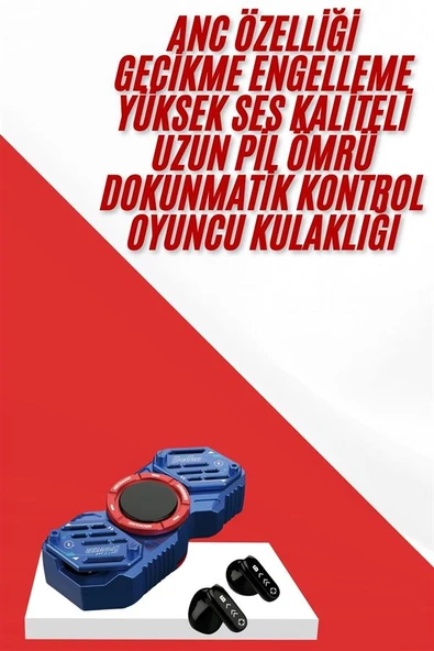 Bluetooth Kulaklık Stres Çarkı ANC Özellikli Gaming Kulaklık - 1