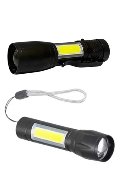 Uzun Menzilli Şarjlı El Feneri Uzun Ömürlü Led Işık Lamba ürün görseli