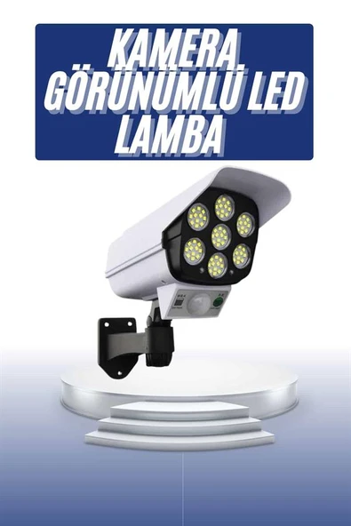 Solar Bahçe Lambası Uzaktan Kumandalı Kamera Görünümlü Hareket Sensörlü - 2