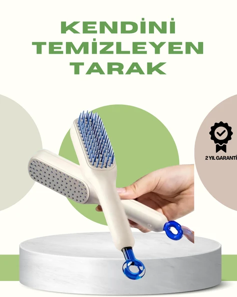 Anti-Statik Saç Tarağı – Kolay Temizlenebilir, Silikon Masaj Uçlu, Kompakt Boyut - 1