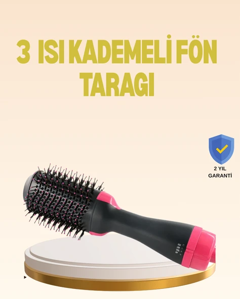 3 Isı Kademeli 1200W Saç Şekillendirme Fırçası. ürün görseli