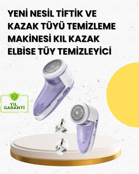 Tiftik ve Tüy Toplama Cihazı – 200ml Hazne, Kompakt Boyut ürün görseli