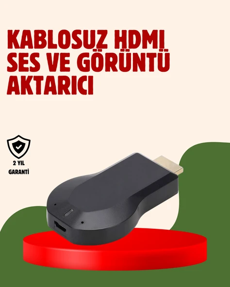 Küçük Boyutlu TV Dongle – Cep Boyutunda 1080p Ekran Yansıtıcı - 1