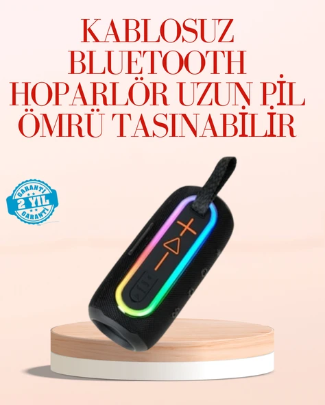Taşınabilir Bluetooth Hoparlör Kırmızı IP67 Su Geçirmez ürün görseli