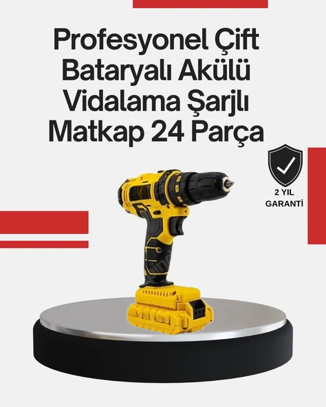 Ergonomik Tasarımlı 12V Matkap | 2 Vitesli, LED Aydınlatmalı ve Dayanıklı ürün görseli 1