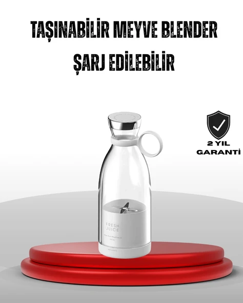 Taşınabilir USB Şarjlı Taze Meyve Suyu Blender ürün görseli