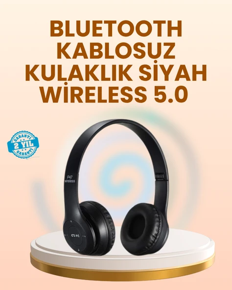 Ayarlanabilir Baş Bandı ve Yumuşak Kulak Yastıklı Bluetooth Kulaklık