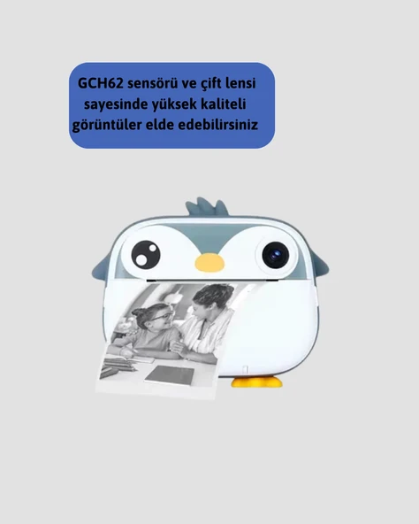 64GB TF Kart Destekli Çoklu Dil Seçeneği Sunan Anında Baskı Kamera - 2