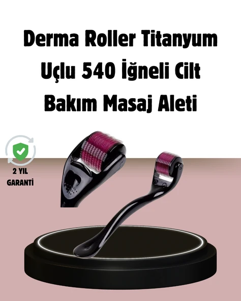 Dermaroller Titanyum 540 İğneli 0.5 mm Cilt Yenileme ve Anti Aging Etkisi ürün görseli
