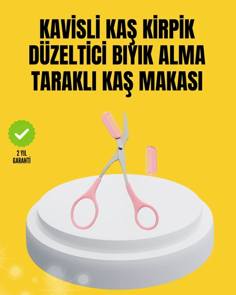 Kaş, Kirpik ve Tırnak Çevresi Temizliği İçin Çok Fonksiyonlu Makas ürün görseli 1