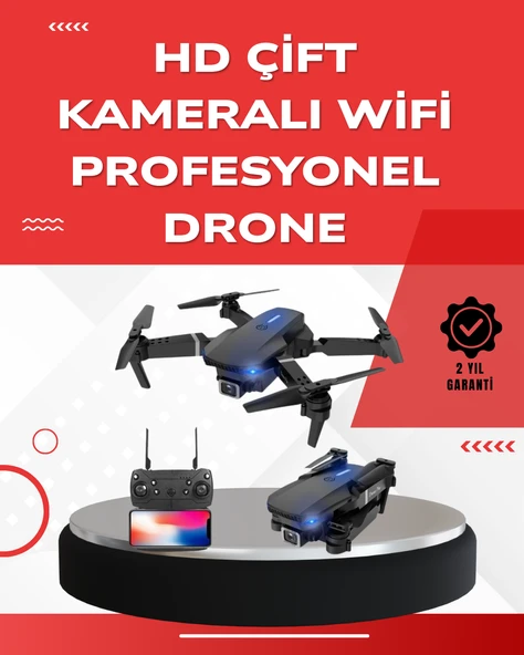 2.4G 4CH Katlanabilir Drone 100 Metre Uçuş Mesafeli ürün görseli 1