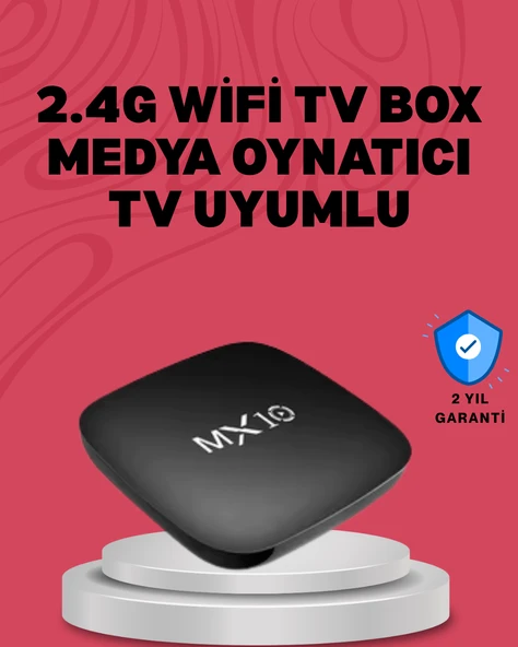 4K UHD Android Medya Oynatıcı 8 GB Hafıza 2 GB RAM Wi-Fi Destekli ürün görseli 1