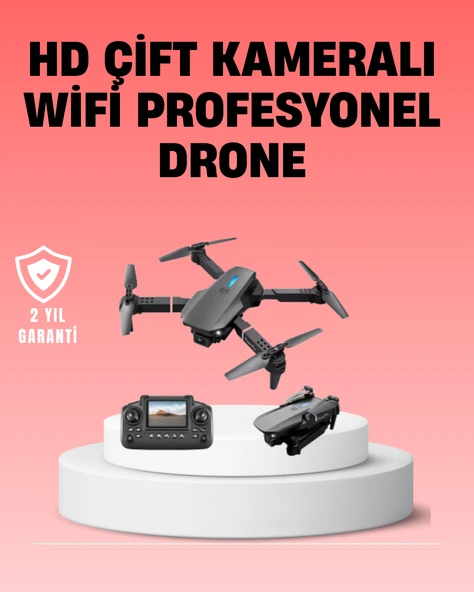 Wifi FPV Canlı Görüntü Aktarımlı Katlanabilir Drone ürün görseli 1