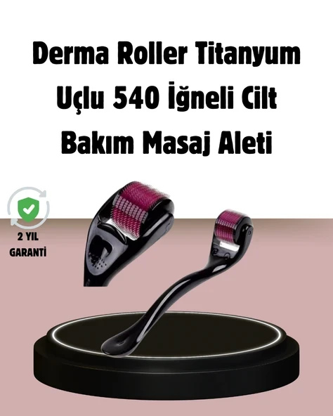 Dermaroller Titanyum 540 İğneli 0.5 mm Cilt Yenileme ve Anti Aging Etkisi ürün görseli 1
