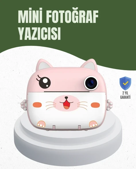 64GB TF Kart Destekli Çoklu Dil Seçeneği Sunan Anında Baskı Kamera ürün görseli 1