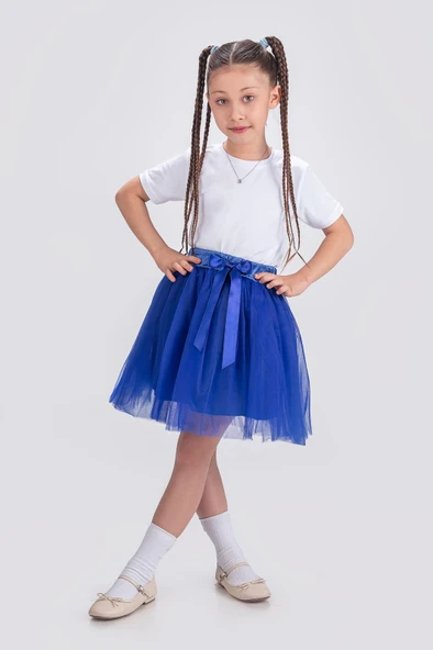 Gökkuşağı Tütülü Kız Çocuk Parti Etek M00727 - Resim 6