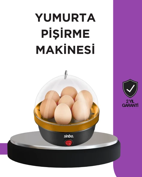 7 Yumurta Kapasiteli Buharlı Yumurta Pişirme Cihazı Sesli Uyarılı ürün görseli 1