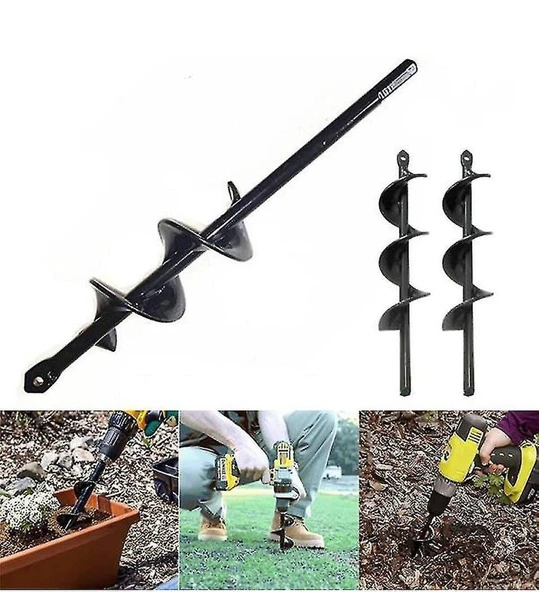 Rekotools -Matkap Ucu Burgu Aparatı Toprak Delici Gübre Tohum Karıştırıcı Fide Dikme Aparatı Matkap Ucu - 2