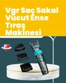 VGR V-695 Saç ve Sakal Kesme Makinesi LED Ekranlı 5 Uzunluk Ayarı - Resim 2