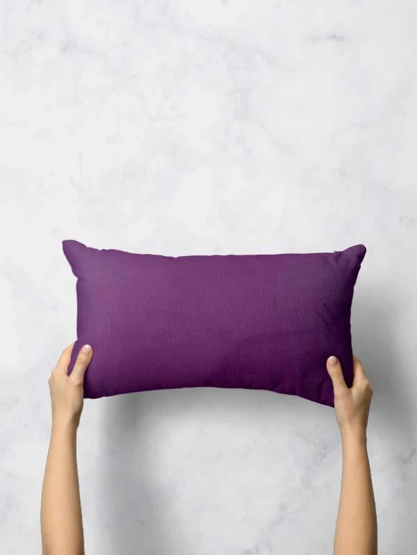 Mrs.Gugar Mor Dikdörtgen Kırlent Kılıfı ürün görseli