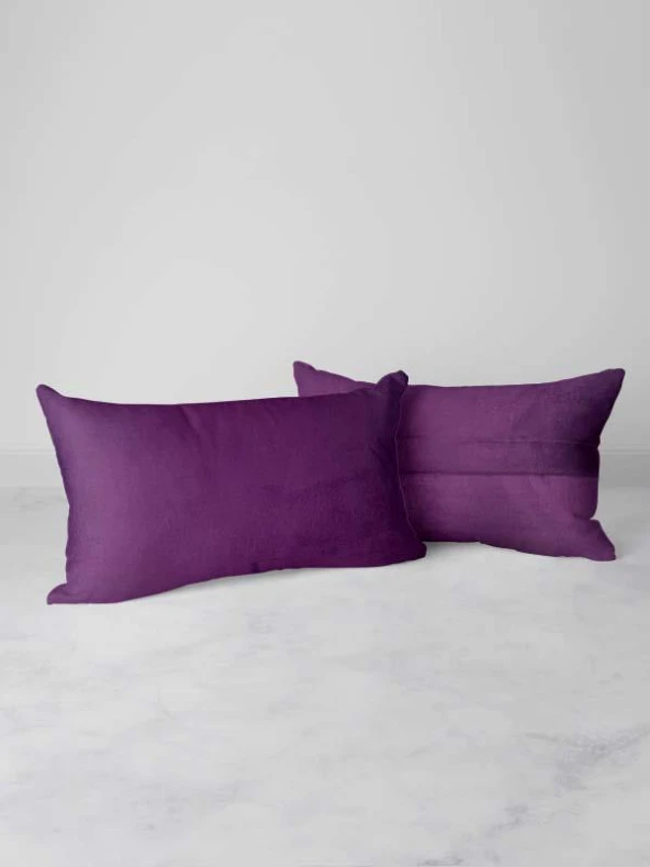 Mrs.Gugar Mor Dikdörtgen Kırlent Kılıfı - Resim 4