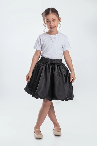 Saten Balon Kız Çocuk Etek M00729 - Resim 2