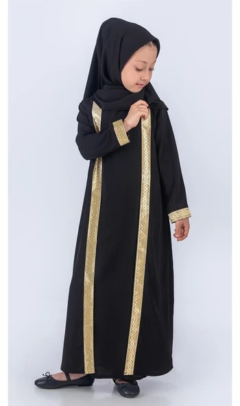 Medine İpek Kumaş Eşarplı Tesettür Namaz Elbise M00742 - Resim 4